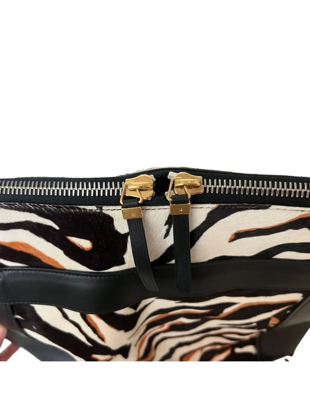 BALENCIAGA Limited Bergdorf Goodman 111th Aniv Zebra CalfHair Kendall Bucket Bag - Picture 13 of 16